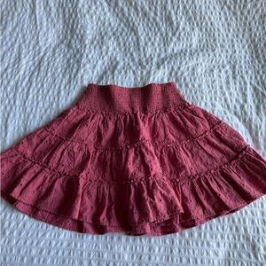 Red Flowy Skirt